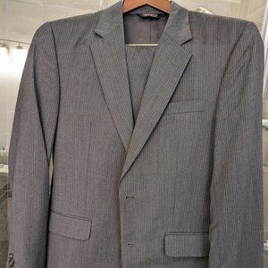 Jos A Bank Gray Pinstripe Suit with Pants Size 40L